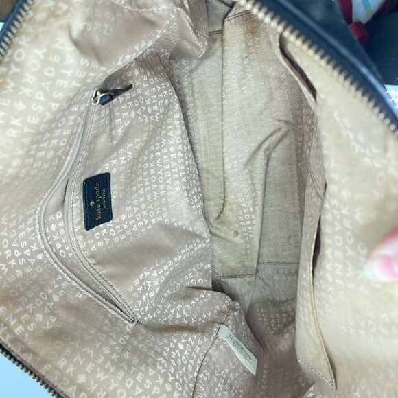 Kate Spade Womens Shoulder Bag Cow Leather Grant Park Shelby Black Medium - Picture 4 of 15